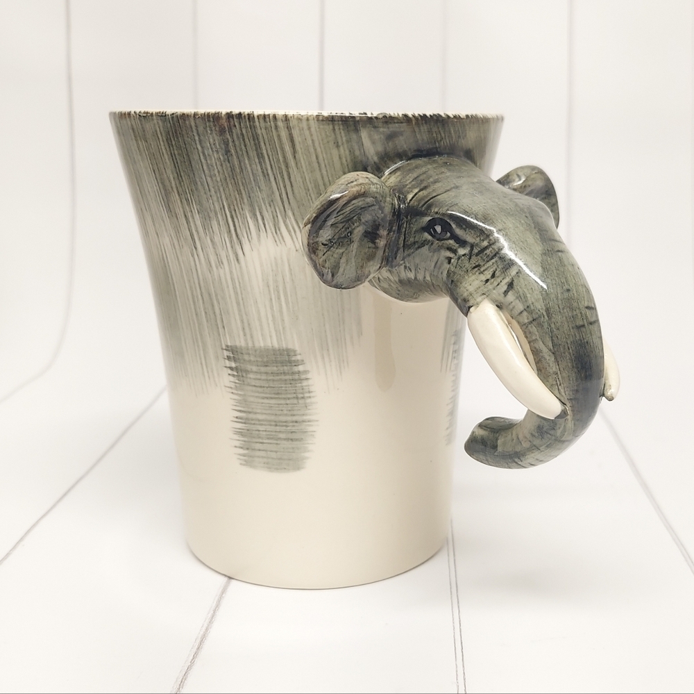 Pier 1 Elephant with Tusks Large Mug